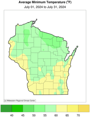July 2024 Climate Summary | Wisconsin State Climatology Office