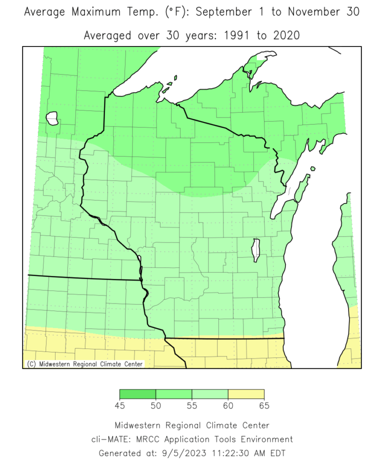 Fall Climate Data | Wisconsin State Climatology Office
