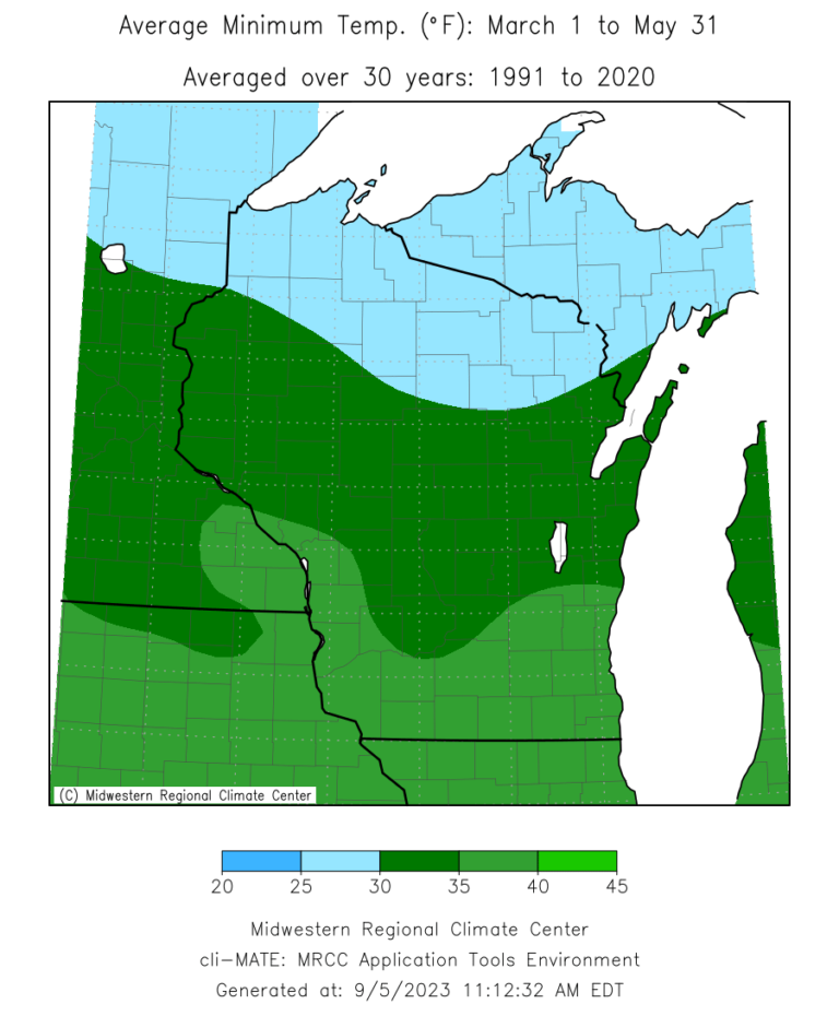 Spring Climate Data | Wisconsin State Climatology Office